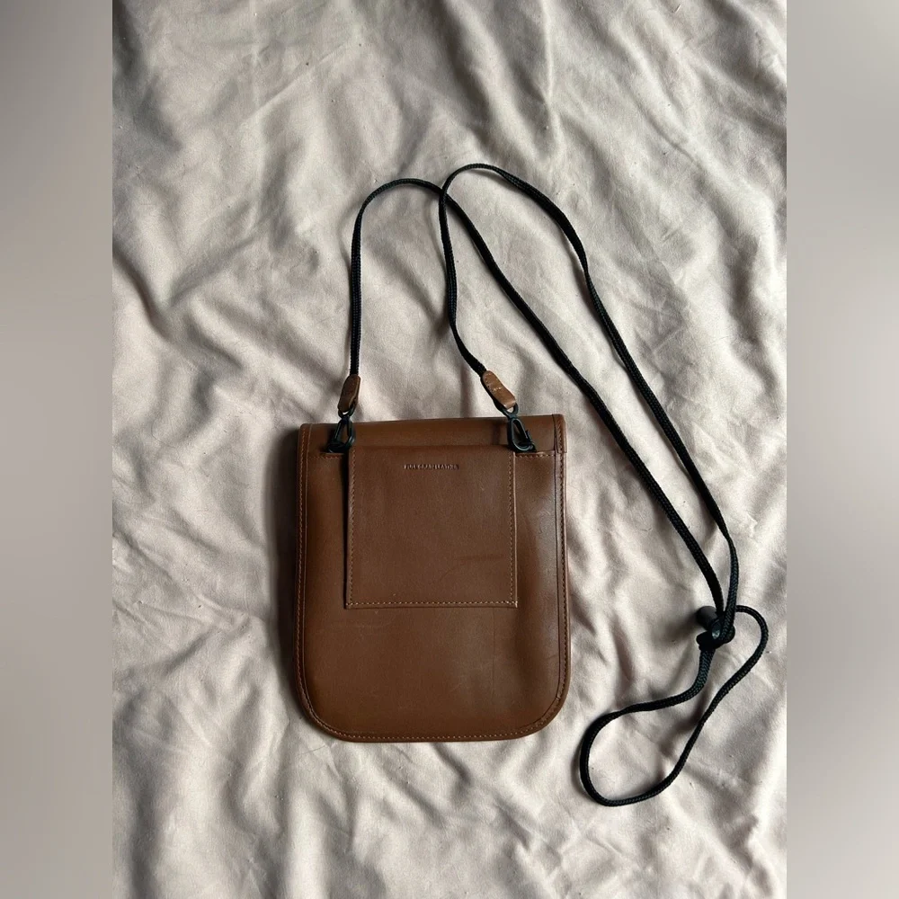 L.L. Bean Brown Full Grain Leather Crossbody Bag